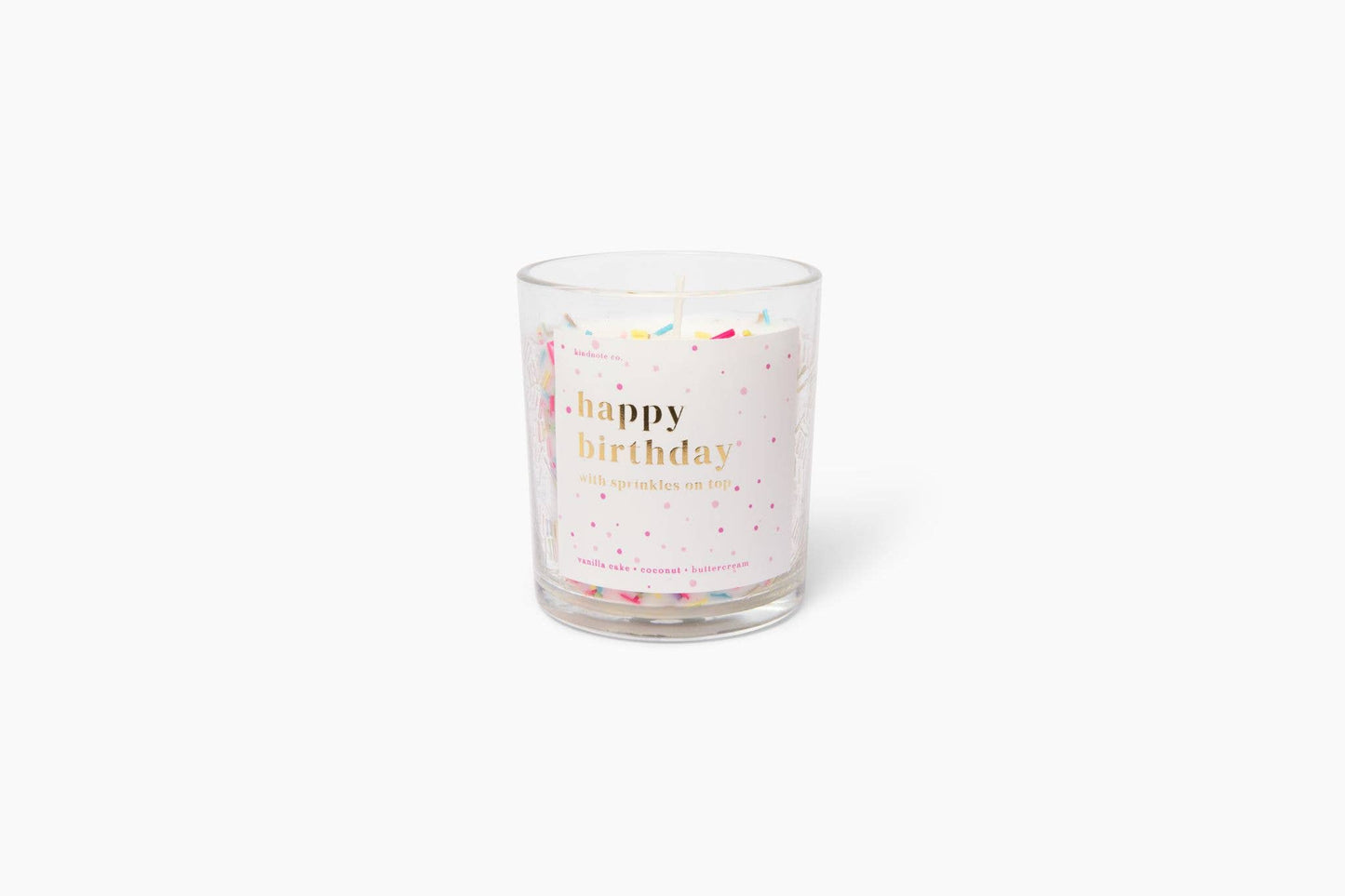 Happy Birthday Sprinkle Candle | 8oz Soy Vanilla Candle