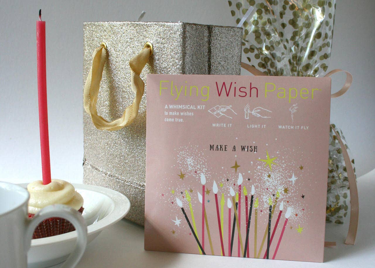 MAKE A WISH BIRTHDAY / Wish-Making Kit / 15 WISHING PAPERS™