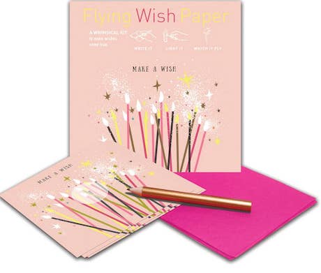 MAKE A WISH BIRTHDAY / Wish-Making Kit / 15 WISHING PAPERS™
