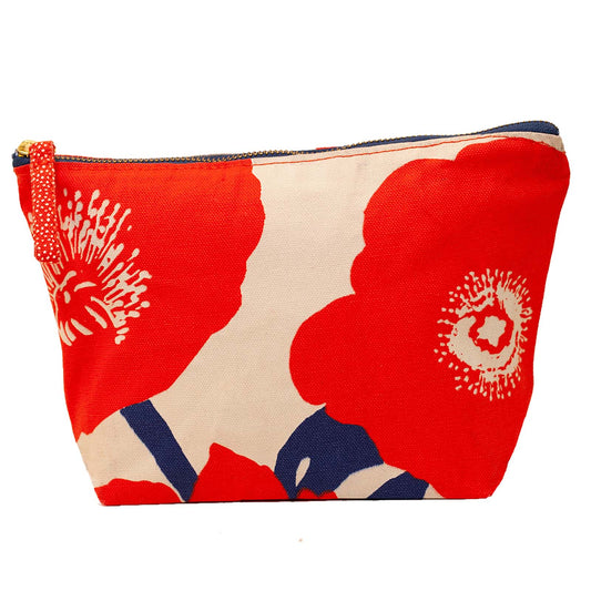 Poppies Relaxed Canvas Pouch