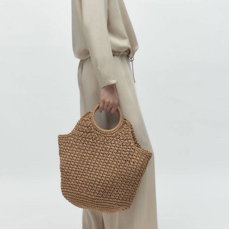 Marbella Woven Straw Tote