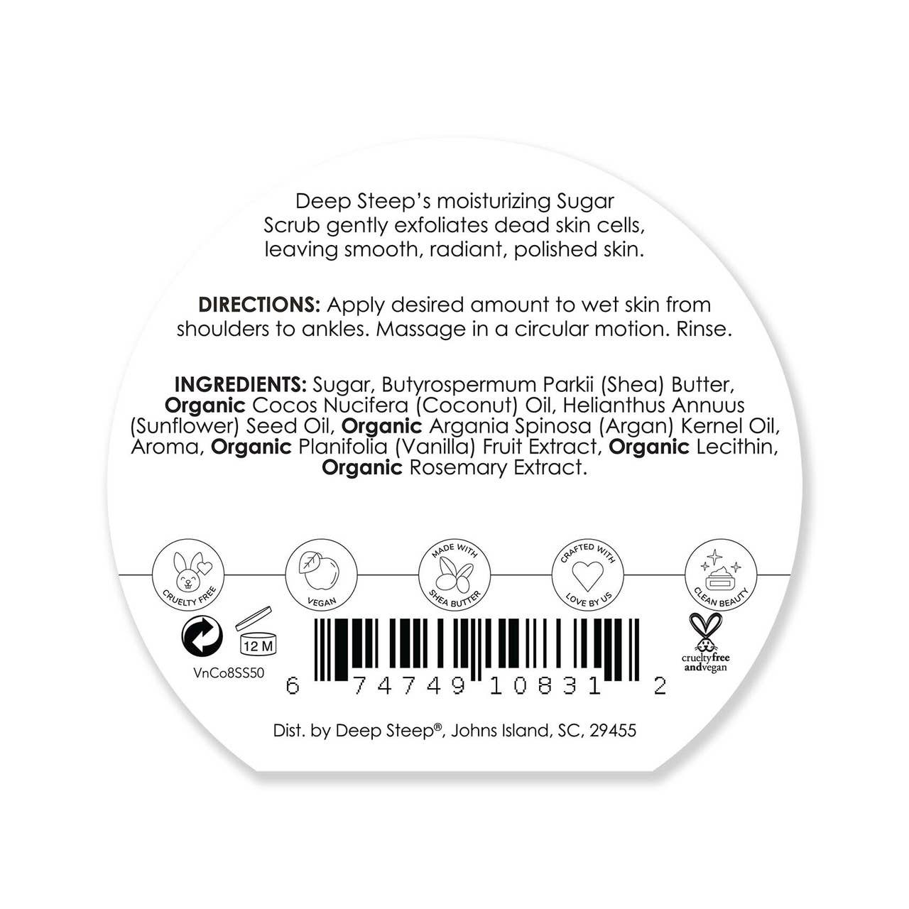 Sugar Scrub - Vanilla Coconut 8oz