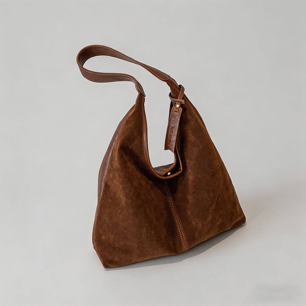 Vintage Suede Hudson Tote