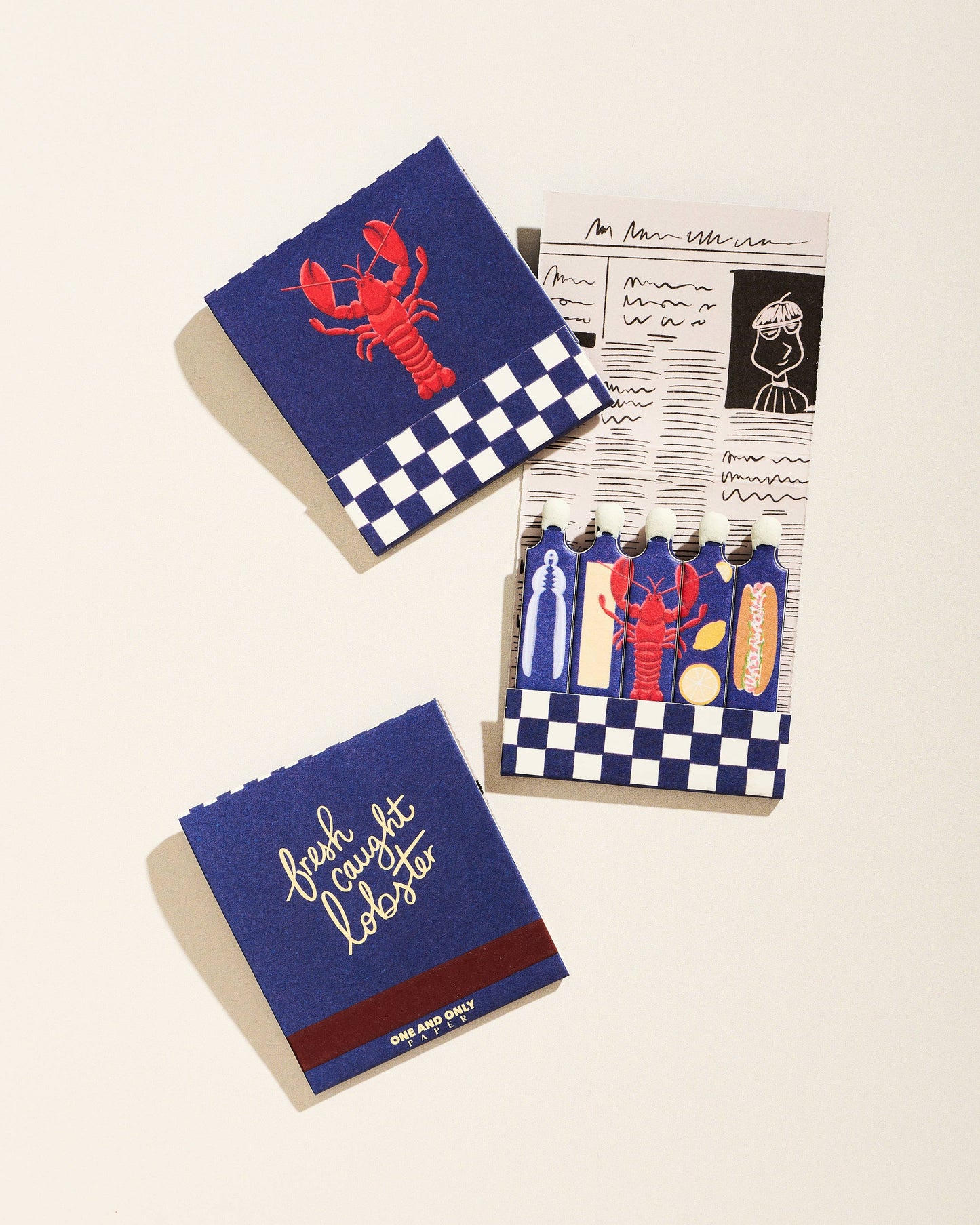 Lobster Printed Matchbook